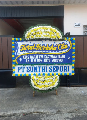 Papan Bunga Duka di Karangmojo